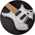 Headless guitar Boden classic 7 ghost white