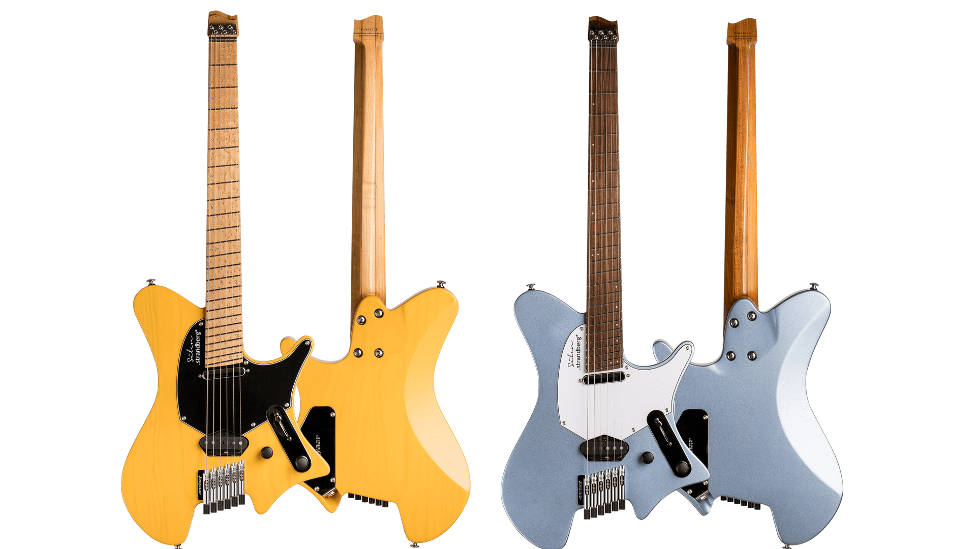 family photo Sälen Classic 6-string guitar Trans Butterscotch & blue metallic