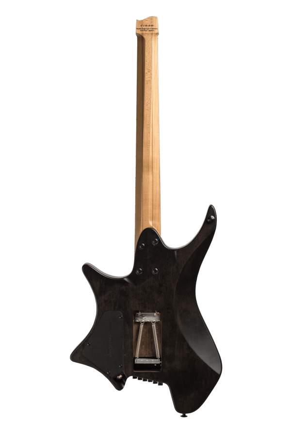 Headless guitar Boden Fusion Trem Black 6 string back view