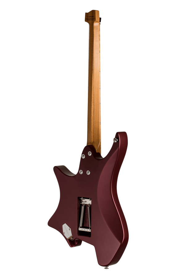 Headless guitar Boden Classic 6-String Guitar Trem Burgundy Mist back view
