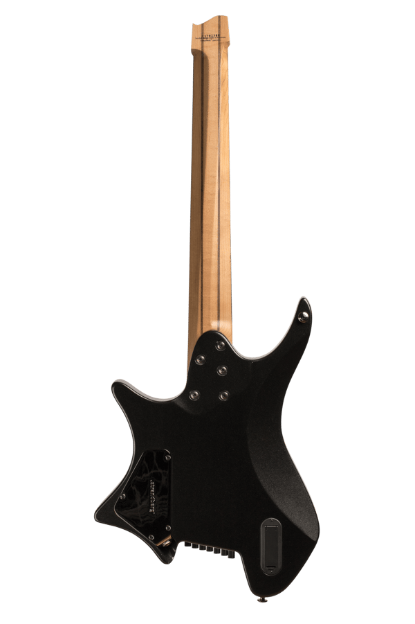 Headless guitar Boden metal 7 string black pearl