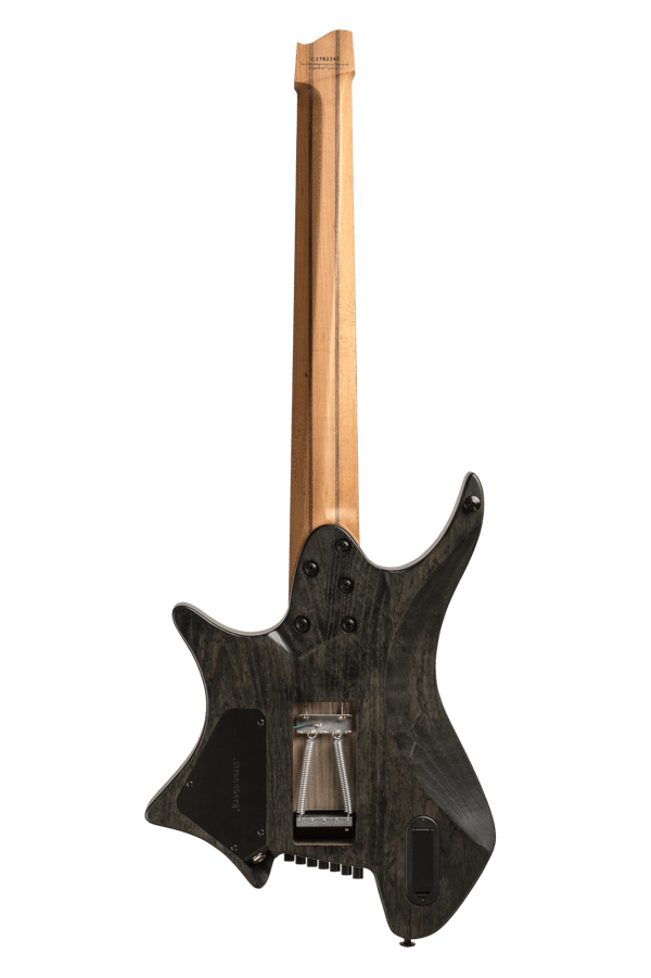 Headless Boden Prog Trem 7-String Black Guitar back view