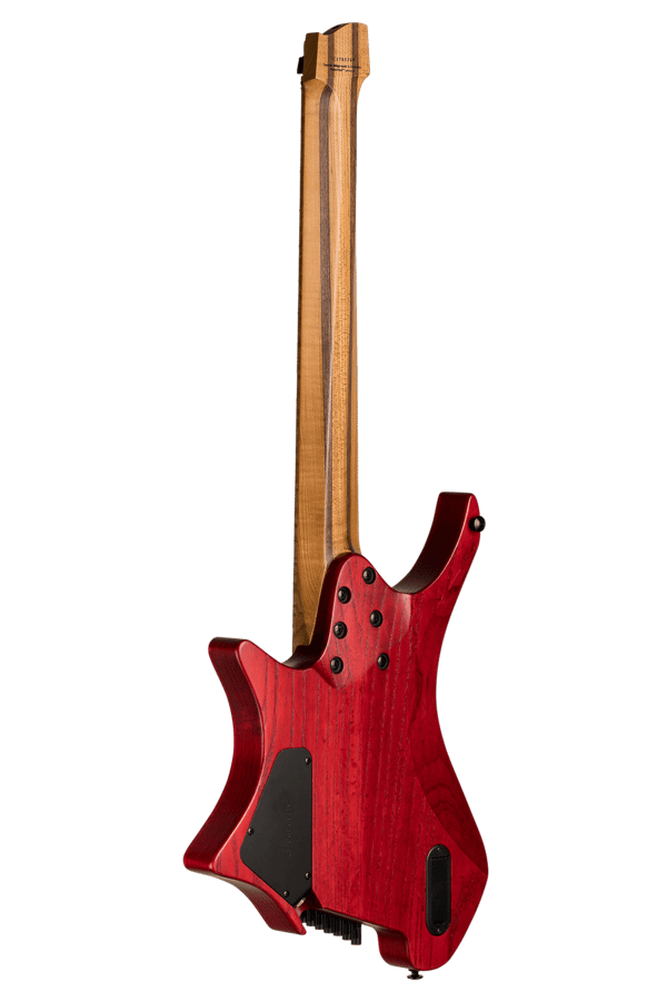 Headless Guitar Boden Original 8 string Red back view