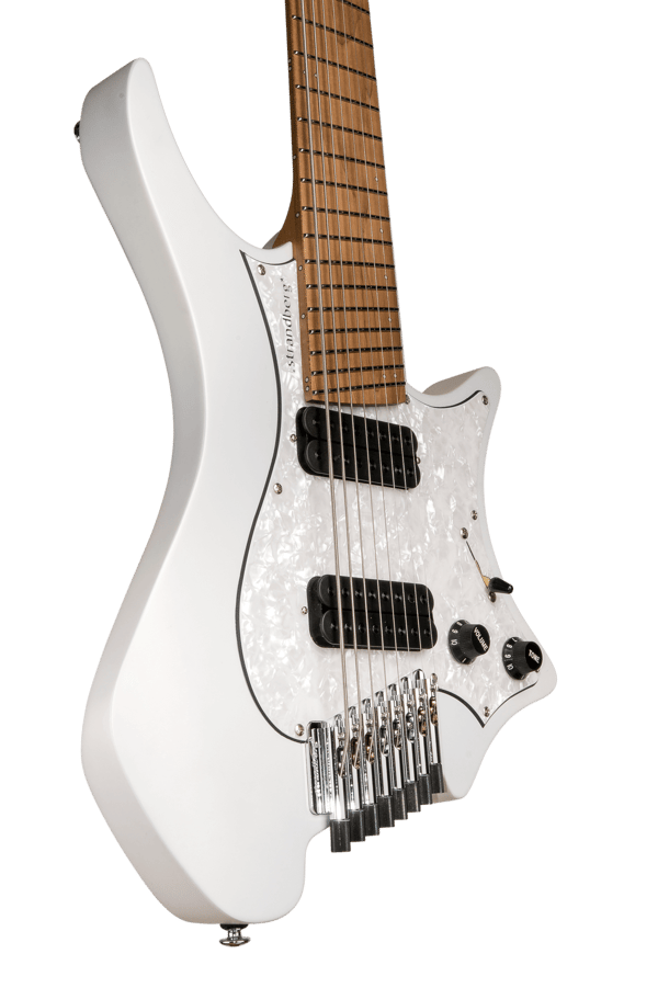 Headless guitar Boden classic 8 string ghost white