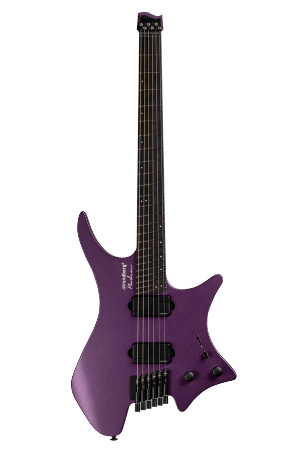 Headless Guitar Boden Metal purple front view