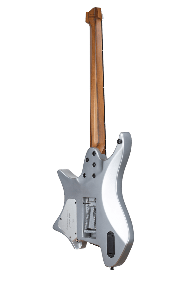 Headless Guitars Boden Prog 7 Ebony 10th anniversary model silver back view