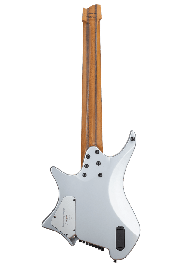 Multiscale Headless Guitars Boden Prog 8 Ebony 10th anniversary model silver back view