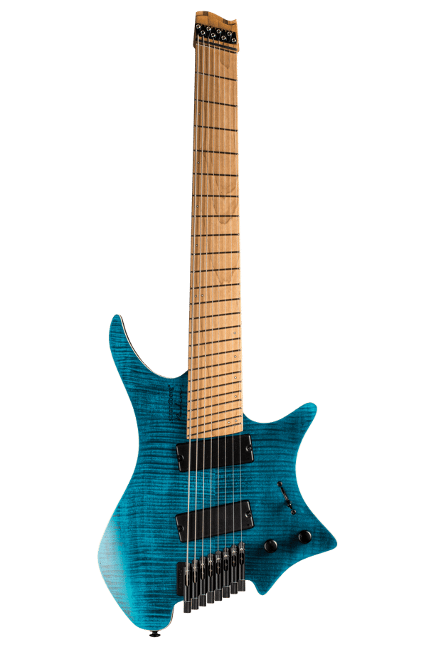 Boden Standard 8 string guitar Maple Flame Blue
