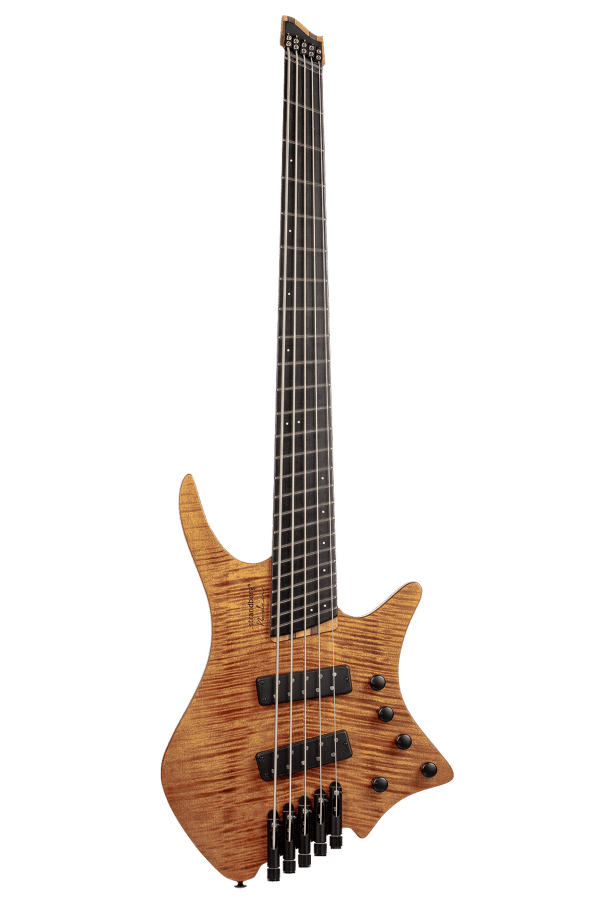 Headless Boden 5-string bass Prog Brown