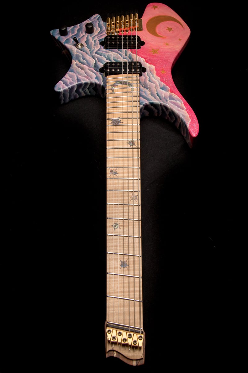 Yvette Young Custom Paint strandberg headless guitar