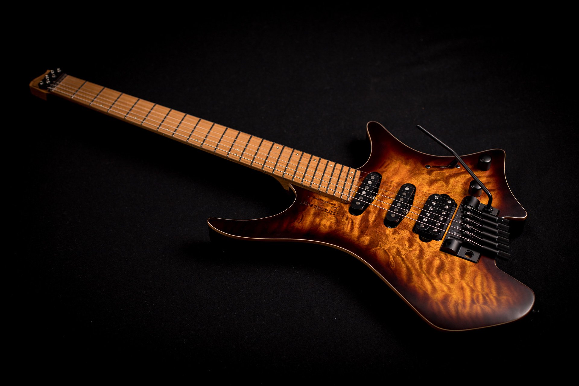 Headless guitar boden standard temolo 6 string bengal burst